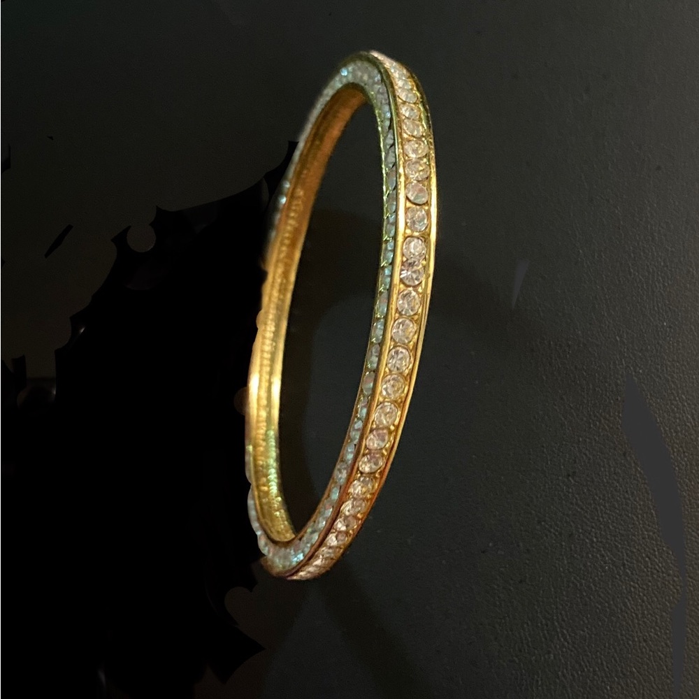 Rhinestone Bangle Bracelet, Beautiful! - image 4